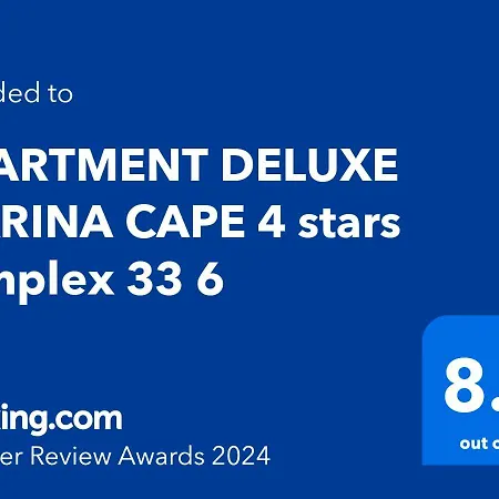 Deluxe Marina Cape 4 Stars Complex 33 6 Appartamento *
